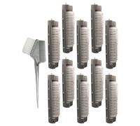 SHERCHPRY Lot de 10 Pinces Volumisantes Auto-adhésives pour Cheveux Bouclés, Clips de Racine 1,5 Cm Gris, Outil de Volume Capillaire Peigne à Huile, Coiffure Maison et Salon, Bigoudi