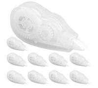 SHERCHPRY Lot de 10 Rubans Correcteurs Adhésifs Transparents Mini Format Portable pour Bureau et École Bandes D’Écriture Précises et Rapides Correction Instantanée sans Trace Usage