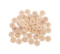 SHERCHPRY Lot de 100 Boutons Ronds en Bois Naturel 20 Mm pour Couture, Loisirs Créatifs et Décoration, Boutons Artisanaux Bruns pour Vêtements, Paquet, Chapeaux et Accessoires DIY