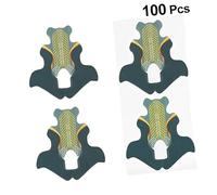 SHERCHPRY Lot De 100 Plateaux Allongés à Ongles Queue De Poisson Vert, Support Guide Pour Extension D’ongles Acrylique Et Cristal, Accessoire Nail Art Professionnel Et Domicile