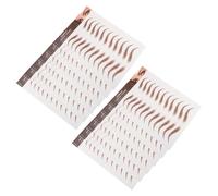SHERCHPRY Lot de 12 Autocollants pour Sourcils Imperméables Maquillage des Sourcils Accessoires de Beauté