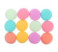 SHERCHPRY Lot de 12 boîtes à bijoux de voyage en forme de macaron, à bijoux, à bijoux, à bijoux, organisateur de, support à bijoux en résine, petite taille