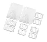 SHERCHPRY Lot de 12 Gabarits en Plastique pour Calligraphie et Lettrage Règle à Position Fixe Modèles Multifonctions pour Écriture Précise Correspondance et Journal Intime Fournitures