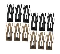 SHERCHPRY Lot De 12 Pinces à Cheveux à Pression En Fer, Petites Barrettes Noires Et Bleu Foncé, Clip Pratiques Pour Femmes Et Filles, Accessoires Coiffure Pour Fixation De Mèches Rebelles