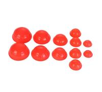 SHERCHPRY Lot De 12 Ventouses En Silicone Rouge Appareil De Massage Par Aspiration Thérapie Par Ventouses Corps Complet Bien-être Détente