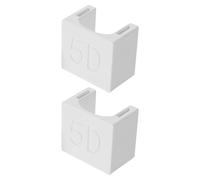 SHERCHPRY Lot de 2 Aimants à Ongles Œil de Chat 5d Multi-angles Blancs, Outil Magnétique pour Gel à Ongles Fait Maison et Salon, Accessoire Nail Art DIY Haute Efficacité pour Manucure