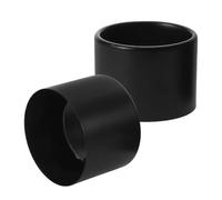 SHERCHPRY Lot de 2 Anneaux de Fixation en Métal Noir pour Abat-jour, Filetage 1-1/2 Compatible Douille Céramique E26 E27, Support Annulaire 55mm X 40mm, Accessoires D’éclairage Intérieur