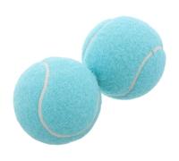 SHERCHPRY Lot de 2 Balles de Tennis Bleues Souples à Haute Élasticité Balles D’Entraînement Résistantes pour Joueurs et Chiens pour Entraînement Match et Jeux D’Intérieur et Extérieur