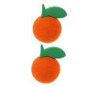 SHERCHPRY Lot de 2 Boules D'antenne en Eva Orange Résistantes aux Intempéries, Décoration Extérieure pour Antennes de Voiture, Camion et SUV, Accessoires Voiture pour Personnalisation