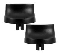 SHERCHPRY Lot de 2 Boutons de Minuterie en Plastique Capuchons Rotatifs Universels Compatibles pour Minuterie Commerciale et Domestique Bouton de Commande Rond à Horizontal Pièces de
