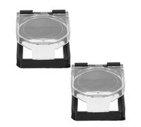 SHERCHPRY Lot de 2 Caches de Protection pour Boutons-poussoirs Industriels 26mm Adhésif Autocollant, Couvercles Étanches à Ressort Anti-poussière, Protection Anti-activation Accidentelle
