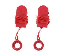 SHERCHPRY Lot de 2 Clés de Sécurité Magnétiques pour Tapis Roulant Bouton D’Arrêt D’Urgence Petite Taille Rouge Accessoire Indispensable pour Fitness et Sécurité