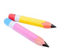 SHERCHPRY Lot de 2 Crayons Gonflables Géants Décoratifs 70 CM en PVC Jaune et Rose Accessoire de Fête pour Garçon et Filles Décoration d'Anniversaire et Matériel de Classe