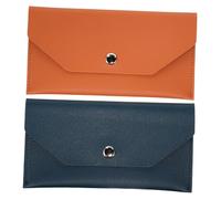 SHERCHPRY Lot De 2 Mini Portefeuilles Enveloppes Pochettes De Rangement Sécurisées pour Espèces Pochettes pour Économiser De l'argent Portefeuilles Réutilisables en PU