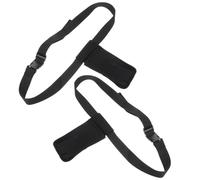 SHERCHPRY Lot de 2 Paquet Banane Ajustables Noirs pour Flacons D’Huiles Essentielles et Massage Pochette de Rangement Solide et Indéformable Ceinture Réglable Organisateur Pratique pour