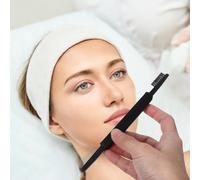 SHERCHPRY Lot de 2 Peignes à Cils Multifonctionnels à Double Embout Pliables en Acier Inoxydable Brosses à Sourcils et Cils Ergonomiques Usage Professionnel et Couleur Aléatoire