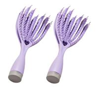 SHERCHPRY Lot De 2 Peignes De Massage Moelleux Team Bride Curl Pour Cheveux Bouclés Grand Peigne Pour Femmes Soins Capillaires Pour Cheveux Bouclés Peigne De Massage Relaxant En Forme De