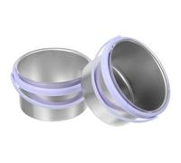 SHERCHPRY Lot de 2 Pots Chauffants Amovibles en Aluminium Argenté pour Machine à Épiler à la Cire Outil Dépilatoire Portable pour Visage et Corps Chauffe-Cire Pratique pour Épilation à