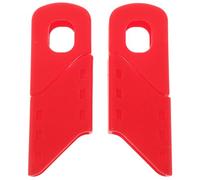 SHERCHPRY Lot de 2 Set de Manchons D'extrémité de Manivelle en Silicone Rouge, Protection Anti-Rayures pour Pédalier de Vélo VTT, Route et Gravel, Accessoire Léger et Flexible