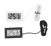 SHERCHPRY Lot de 2 Thermomètres Numériques Intégrés pour Réfrigérateur Écran Électronique Précis Mini Taille Couleurs Noir et Blanc pour Mesurer Température Intérieure et Humidité