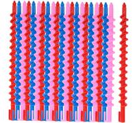 SHERCHPRY Lot De 20 Bigoudis Spirales Petits, Spiraux Sans Chaleur, Ensemble De Permanent Pour Femmes, Accessoires Coiffure Pour Boucles Naturelles, Kit Hairstyle Pratique Et Léger