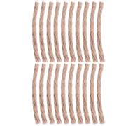 SHERCHPRY Lot de 20 Cordes d'Allumage de Feu en Fibre Naturelle Imprégnées de Cire d'abeille Légères et Solides pour Camping Randonnée et Barbecue en Plein Air