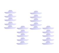 SHERCHPRY Lot de 20 Coussinets Anti-Transpiration Jetables Grand Format de Bateau, Protecteurs de Col Auto-adhésifs en Tissu Non Tissé Respirant, Protection pour Chemises et Cols