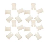 SHERCHPRY Lot de 20 Douilles de Fixation pour Roulette à Tige en Plastique Haute Dureté Inserts pour Roulettes de Pied de Chaise Accessoires pour Meubles à Usage Domestique