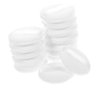 SHERCHPRY Lot de 20 Houppettes à Maquillage Visage, Petites Éponges Velours Blanches 45x10 Mm, Douces et Confortables, Accessoires Pratiques pour Maquillage et Poudre Couleur Aléatoire