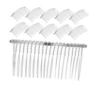 SHERCHPRY Lot De 20 Peignes À Cheveux En Fil Métallique Voile De Mariage Peigne Latéral Pour Femme En Métal 20 Dents Style Français Classique Pince À Épingle Accessoires Pour Femmes