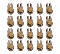 SHERCHPRY Lot de 20 sets de Crochets Métalliques pour Lacets de Chaussures D’Escalade et Randonnée Rivets de Rechange en Alliage Couleur Cuivre Antique Fixation Renforcée pour Bottes