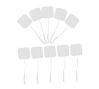 SHERCHPRY Lot de 24 Électrodes Auto-adhésives 40mm en Pvc Prise 2.0, Coussinets Réutilisables pour Stimulateur Musculaire, Thérapie Électrique, Physiothérapie, Soin Musculaire à Domicile