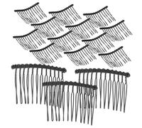 SHERCHPRY Lot De 25 Peignes à Cheveux Métalliques 12 Dents Accessoires Pour Femmes Mariées Coiffure Élégante Fixation Diadèmes Solide