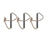 SHERCHPRY Lot de 3 Cordes de Survie à Mèche en Fibres Naturelles Imprégnées de Cire d'abeille Résistantes au Vent Poignée en Alliage d'Aluminium pour Camping et Feu Extérieur