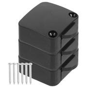 SHERCHPRY Lot de 3 Interrupteurs pour Éclairage de Placard 2A 12-250V Commutateurs Tactiles Automatiques pour Portes D’Armoire Compatibles Tiroirs Légers Matériel Ignifuge Noir Vis de