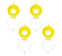 SHERCHPRY Lot de 4 Caches-Boutons Robustes pour Arrêt D’Urgence Couverture Extérieure en PC Protection Sécurisée pour Boutons Plats Usage Intérieur et Extérieur Dispositif Anti-Appui