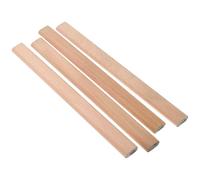 SHERCHPRY Lot de 4 Crayons de Charpentier Hb Bois Naturel Crayons de Construction Solides Mine Graphite Accessoires pour Marquage Précis en Menuiserie et Chantier