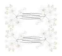 SHERCHPRY Lot De 4 Épingles À Cheveux Accessoires Pour Cheveux Demoiselles D'Honneur Banquet Pétales Enterrement De Vie De Jeune Fille Communion Premières