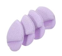 SHERCHPRY Lot De 4 Éponges Démaquillantes Visage Souples Compactes, Nettoyantes Et Exfoliantes, Format Goutte D’eau, Pour Peau Délicate, Usage Quotidien Et Voyage