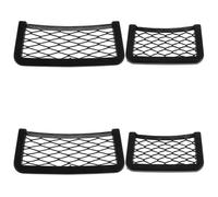 SHERCHPRY Lot de 4 Filets de Rangement pour Voiture Poches Latérales de Siège Auto en Filet Poche de Rangement Multifonctionnelle Moyenne et Grosse Accessoire Essentiel pour Téléphone et