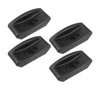 SHERCHPRY Lot de 4 Patins Amortisseurs en Caoutchouc Noir pour Support d'Haltères 116X49 MM Inserts Antidérapants et Anti-Vibration pour Rangement d'Haltères et Accessoires Fitness à