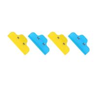 SHERCHPRY Lot de 4 Pinces à Dessin en Plastique Solide, 2 Bleues 2 Jaunes, Clips pour Papier et Documents, Accessoires de Bureau pour Peinture, Dessin et Arts Plastiques