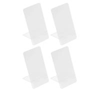 SHERCHPRY Lot de 4 Tableaux Mémo Transparents en Acrylique Petite Taille Effaçables à Sec pour Bureau et Maison Tableau d'Affichage Pratique pour Messages et Notes Scolaires