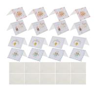 SHERCHPRY Lot de 40 sets de Mini Cartes d'Anniversaire avec Enveloppes Format 95 X 7 CM Assortiment de Cartes Vierges Jolies et Décorées à Chaud pour Vœux d'Employés Événements