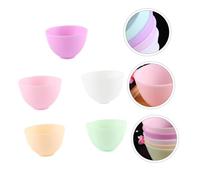 SHERCHPRY Lot De 5 Bols En Silicone Anti-chute 10,5 x 7 Cm Sans Odeur Pour Préparation Et Mélange De Masques Usage Domestique Couleurs Assorties
