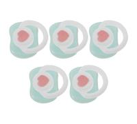 SHERCHPRY Lot de 5 Breloques Tétine Bleu Ciel en Résine Brillante Accessoires pour Coque de Téléphone Mignonne Fourniture Loisirs Créatifs pour Bijoux et Décorations DIY