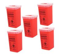 SHERCHPRY Lot De 5 Seaux De Collecte Pour Objets Tranchants Et Tranchants Pour Tatouage Conteneurs Sécurisés Pour Aiguilles Conteneurs Pour Déchets Portables Pour
