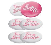 SHERCHPRY Lot De 6 Badges De Mariée Pour Costume Demoiselle D'Honneur Mariage Enterrement De Vie De Jeune Fille Accessoires Photo Épingles Pour Future Mariée Épingles Pour