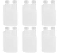 SHERCHPRY Lot de 6 Flasques à Vin Étanches en Plastique 250 Ml avec Distributeur Intégré 15 Ml et Bouchon Hermétique Réutilisables pour Concerts Voyages et Fêtes