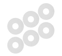 SHERCHPRY Lot de 6 Joints de Valve en PVC Blanc pour Bateau Gonflable Rondelles D’Étanchéité 9 CM Pièces de Rechange pour Matelas Pneumatiques et Embarcations Accessoires pour Réparation